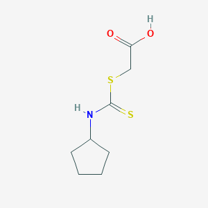 {[(Cyclopentylamino)carbonothioyl]thio}acetic acid