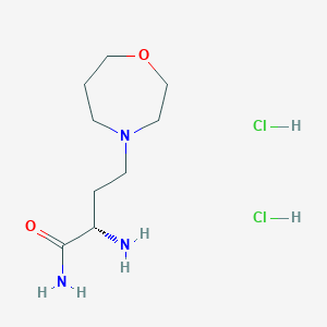 (2S)-2-amino-4-(1,4-oxazepan-4-yl)butanamide dihydrochloride