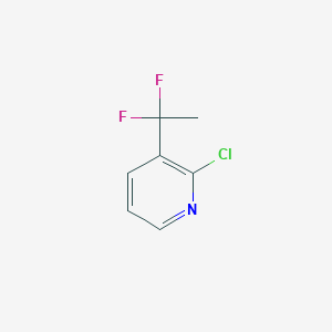 molecular formula C7H6ClF2N B2438290 2-Chloro-3-(1,1-difluoroethyl)pyridine CAS No. 1335059-01-2
