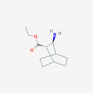 molecular formula C11H19NO2 B2438311 Ethyl (2S,3S)-3-aminobicyclo[2.2.2]octane-2-carboxylate CAS No. 1626482-00-5