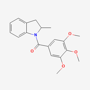 (2-methyl-2,3-dihydro-1H-indol-1-yl)(3,4,5-trimethoxyphenyl)methanone