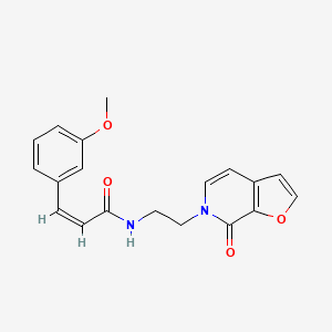 molecular formula C19H18N2O4 B2438323 (Z)-3-(3-甲氧基苯基)-N-(2-(7-氧代呋并[2,3-c]吡啶-6(7H)-基)乙基)丙烯酰胺 CAS No. 2035003-53-1