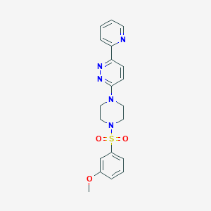 3-(4-((3-Methoxyphenyl)sulfonyl)piperazin-1-yl)-6-(pyridin-2-yl)pyridazine