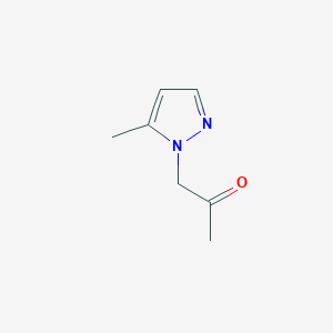molecular formula C7H10N2O B2438327 1-(5-Methyl-pyrazol-1-yl)-propan-2-one CAS No. 1004643-66-6