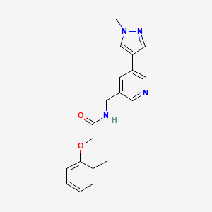 N-((5-(1-methyl-1H-pyrazol-4-yl)pyridin-3-yl)methyl)-2-(o-tolyloxy)acetamide