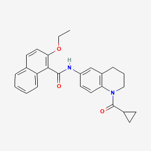 N-[1-(cyclopropanecarbonyl)-3,4-dihydro-2H-quinolin-6-yl]-2-ethoxynaphthalene-1-carboxamide
