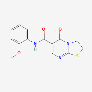 molecular formula C15H15N3O3S B2438366 N-(2-乙氧基苯基)-5-氧代-2,3-二氢-[1,3]噻唑并[3,2-a]嘧啶-6-羧酰胺 CAS No. 443329-52-0