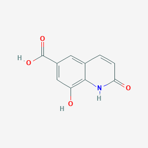 molecular formula C10H7NO4 B2438368 2,8-Dihydroxy-quinoline-6-carboxylic acid CAS No. 2044703-17-3