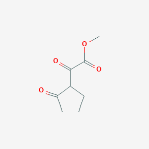 molecular formula C8H10O4 B2438376 2-氧代-2-(2-氧代环戊基)乙酸甲酯 CAS No. 63053-54-3