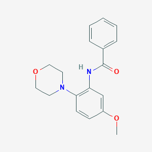molecular formula C18H20N2O3 B243838 N-[5-methoxy-2-(4-morpholinyl)phenyl]benzamide 