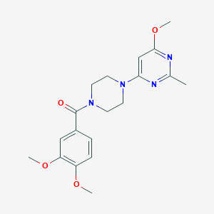 (3,4-Dimethoxyphenyl)(4-(6-methoxy-2-methylpyrimidin-4-yl)piperazin-1-yl)methanone