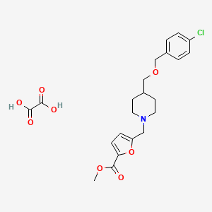 Methyl 5-((4-(((4-chlorobenzyl)oxy)methyl)piperidin-1-yl)methyl)furan-2-carboxylate oxalate