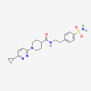 1-(6-cyclopropylpyridazin-3-yl)-N-[2-(4-sulfamoylphenyl)ethyl]piperidine-4-carboxamide