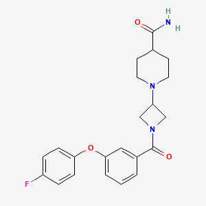 1-(1-(3-(4-Fluorophenoxy)benzoyl)azetidin-3-yl)piperidine-4-carboxamide