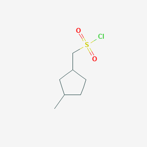 molecular formula C7H13ClO2S B2438432 (3-甲基环戊基)甲磺酰氯 CAS No. 2167551-01-9