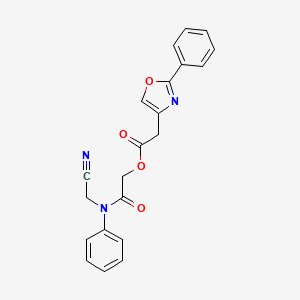 [(Cyanomethyl)(phenyl)carbamoyl]methyl 2-(2-phenyl-1,3-oxazol-4-yl)acetate