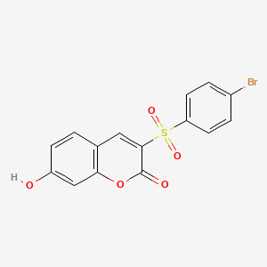 3-[(4-bromophenyl)sulfonyl]-7-hydroxy-2H-chromen-2-one