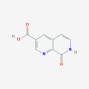 molecular formula C9H6N2O3 B2438456 8-Oxo-7,8-dihydro-1,7-naphthyridine-3-carboxylic acid CAS No. 1823941-77-0