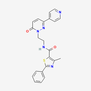 4-methyl-N-(2-(6-oxo-3-(pyridin-4-yl)pyridazin-1(6H)-yl)ethyl)-2-phenylthiazole-5-carboxamide