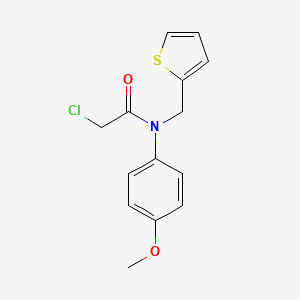 2-chloro-N-(4-methoxyphenyl)-N-(thiophen-2-ylmethyl)acetamide