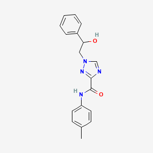 1-(2-hydroxy-2-phenylethyl)-N-(4-methylphenyl)-1H-1,2,4-triazole-3-carboxamide