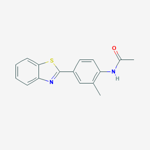 molecular formula C16H14N2OS B243847 N-[4-(1,3-benzothiazol-2-yl)-2-methylphenyl]acetamide 