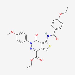 Ethyl 5-(4-ethoxybenzamido)-3-(4-methoxyphenyl)-4-oxo-3,4-dihydrothieno[3,4-d]pyridazine-1-carboxylate