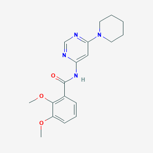 molecular formula C18H22N4O3 B2438486 2,3-二甲氧基-N-(6-(哌啶-1-基)嘧啶-4-基)苯甲酰胺 CAS No. 1421516-00-8