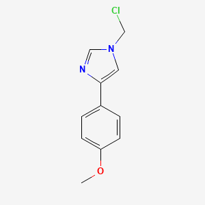 molecular formula C11H11ClN2O B2438493 1-(Chloromethyl)-4-(4-methoxyphenyl)imidazole CAS No. 1260800-02-9