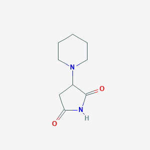 molecular formula C9H14N2O2 B2438499 3-Piperidin-1-ylpyrrolidine-2,5-dione CAS No. 4734-43-4