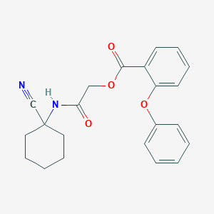 molecular formula C22H22N2O4 B2438501 [(1-Cyanocyclohexyl)carbamoyl]methyl 2-phenoxybenzoate CAS No. 1209978-65-3