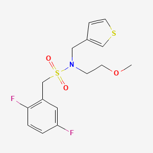 1-(2,5-difluorophenyl)-N-(2-methoxyethyl)-N-(thiophen-3-ylmethyl)methanesulfonamide