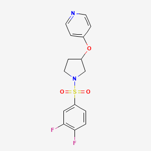4-((1-((3,4-Difluorophenyl)sulfonyl)pyrrolidin-3-yl)oxy)pyridine