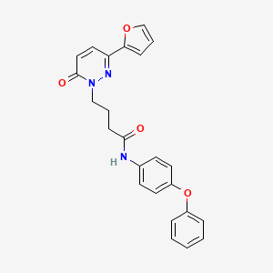 4-(3-(furan-2-yl)-6-oxopyridazin-1(6H)-yl)-N-(4-phenoxyphenyl)butanamide