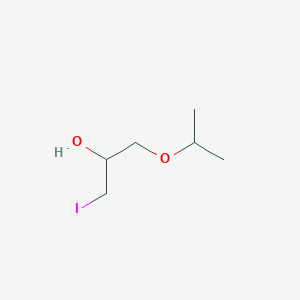molecular formula C6H13IO2 B2438573 1-碘-3-(丙-2-氧基)丙-2-醇 CAS No. 201596-42-1