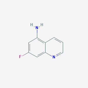 molecular formula C9H7FN2 B2438575 7-氟喹啉-5-胺 CAS No. 1242094-72-9