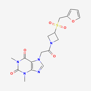 7-(2-(3-((furan-2-ylmethyl)sulfonyl)azetidin-1-yl)-2-oxoethyl)-1,3-dimethyl-1H-purine-2,6(3H,7H)-dione