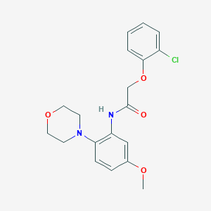 molecular formula C19H21ClN2O4 B243858 2-(2-chlorophenoxy)-N-[5-methoxy-2-(4-morpholinyl)phenyl]acetamide 