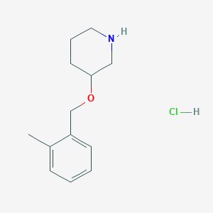 molecular formula C13H20ClNO B2438583 3-((2-Methylbenzyl)oxy)piperidine hydrochloride CAS No. 1289388-20-0