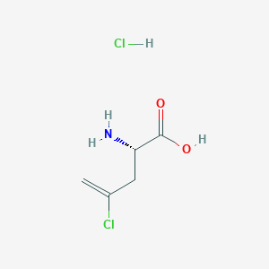 (2S)-2-Amino-4-chloropent-4-enoic acid hydrochloride