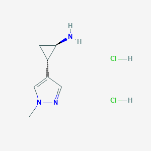trans-2-(1-Methyl-1h-pyrazol-4-yl)cyclopropanamine dihydrochloride