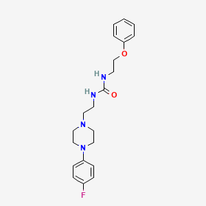 molecular formula C21H27FN4O2 B2438628 1-(2-(4-(4-氟苯基)哌嗪-1-基)乙基)-3-(2-苯氧基乙基)脲 CAS No. 1396767-05-7