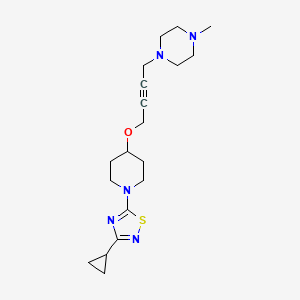 1-(4-{[1-(3-Cyclopropyl-1,2,4-thiadiazol-5-yl)piperidin-4-yl]oxy}but-2-yn-1-yl)-4-methylpiperazine
