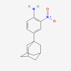 molecular formula C16H20N2O2 B2438641 [4-(1-Adamantyl)-2-nitrophenyl]amine CAS No. 59974-48-0