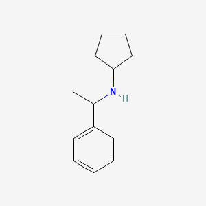 molecular formula C13H19N B2438644 Cyclopentyl-(1-phenyl-ethyl)-amine CAS No. 626213-92-1