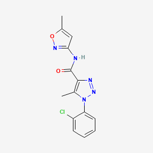 1-(2-chlorophenyl)-5-methyl-N-(5-methyl-1,2-oxazol-3-yl)-1H-1,2,3-triazole-4-carboxamide
