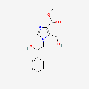 methyl 5-(hydroxymethyl)-1-[2-hydroxy-2-(4-methylphenyl)ethyl]-1H-imidazole-4-carboxylate