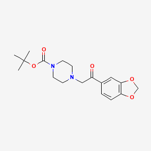 Tert-butyl 4-[2-(1,3-benzodioxol-5-yl)-2-oxoethyl]piperazine-1-carboxylate