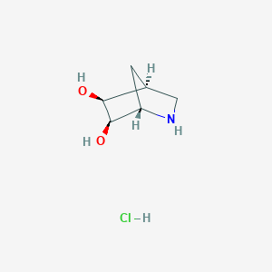 (1S,4S,5S,6R)-2-Azabicyclo[2.2.1]heptane-5,6-diol;hydrochloride