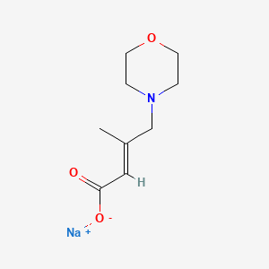 Sodium 3-methyl-4-(morpholin-4-yl)but-2-enoate